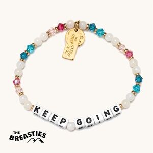 NWT Little Words Project Breast Cancer KEEP GOING Bracelet
